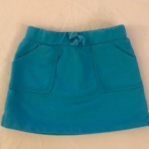 Blue toddler cotton skirt